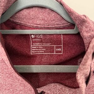 Figs Dusty Pink Seamless Crewneck Top